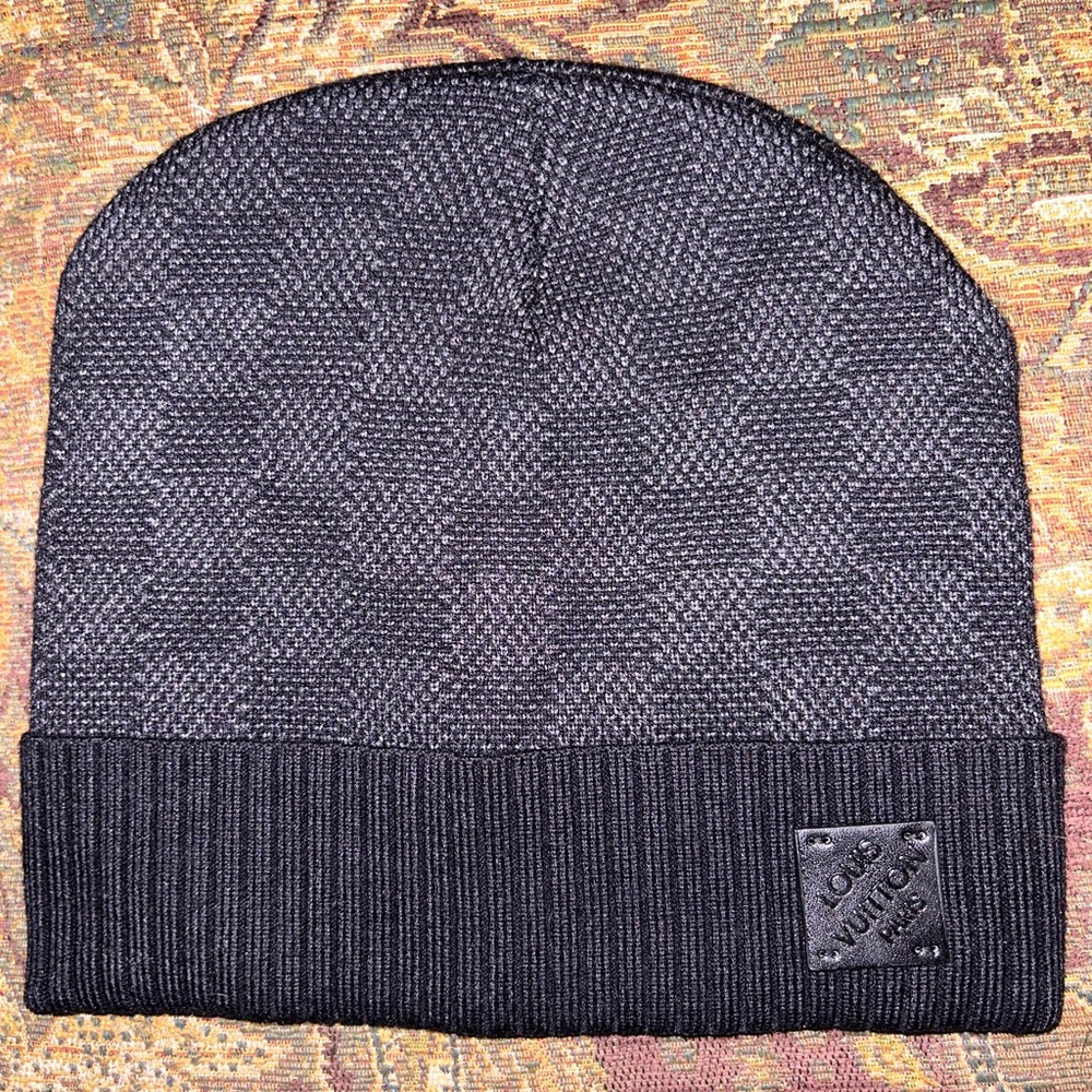 Louis Vuitton Black Knit Beanie